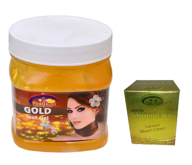 500ml Gold Gel With 50g Gold Bleach By Pink Root PINK ROOT 3250702