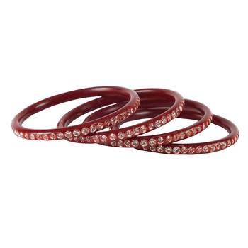 Red Crystal Bangles And Bracelets 1