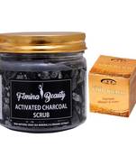 Femina Beauty Charcoal Gel With Pink Root Gold Bleach 43 Gm