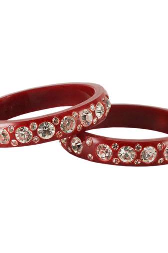 Red Crystal Bangles And Bracelets