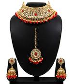 Red necklace-sets