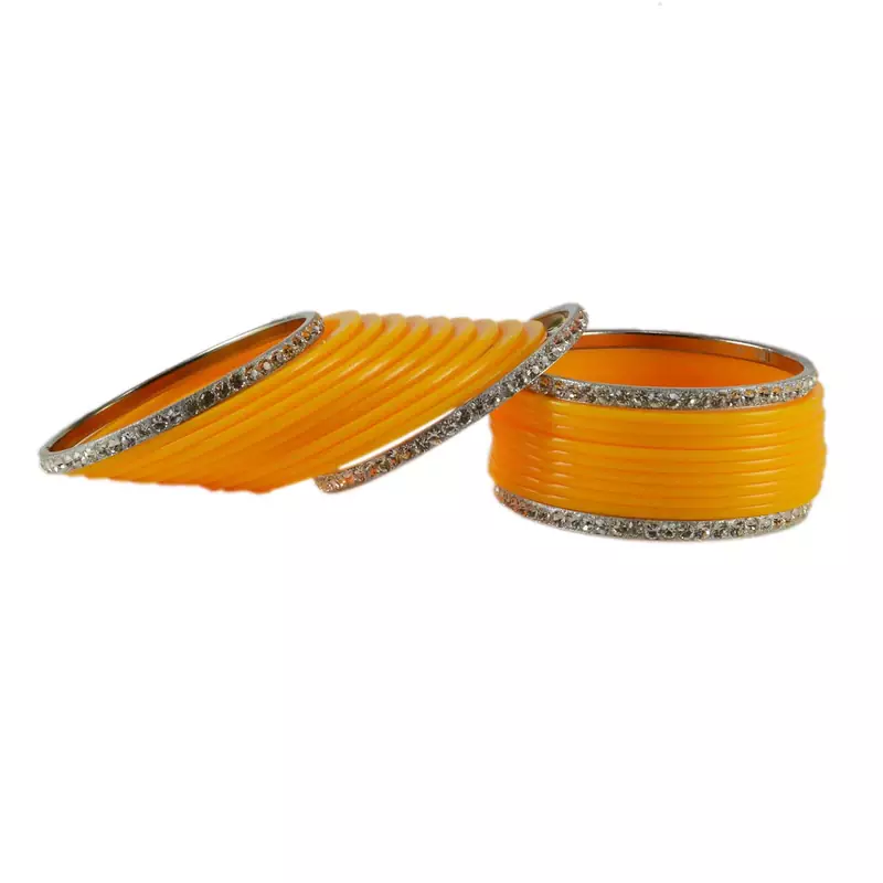 Yellow Crystal Bangles And Bracelets