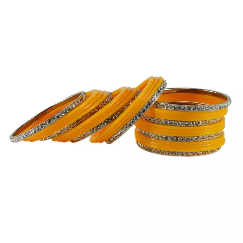 Yellow Crystal Bangles And Bracelets