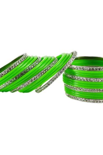 Green Crystal Bangles And Bracelets