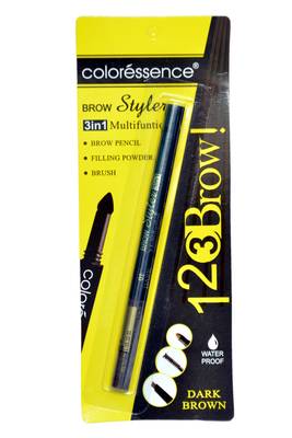 Eye Brow Styler (3 In 1 Multifuntion) Dark Brown , 0.72g 1