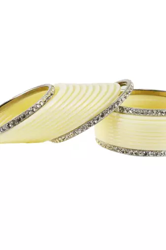 White Crystal Bangles And Bracelets