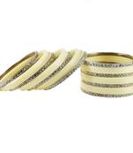 White Crystal Bangles And Bracelets