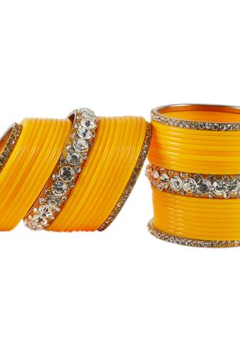 Yellow Crystal Bangles And Bracelets