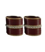 Maroon Crystal Bangles And Bracelets