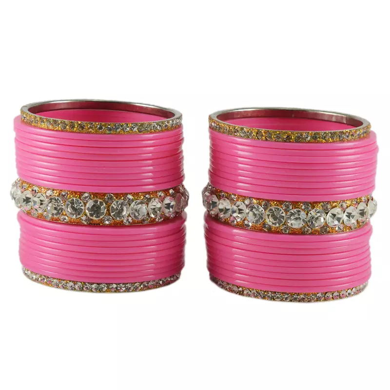 Pink Crystal Bangles And Bracelets