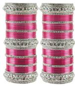Pink Crystal Bangles And Bracelets