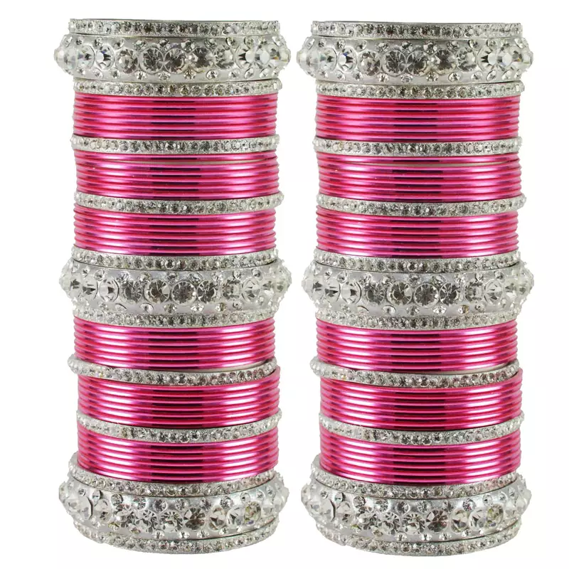 Pink Crystal Bangles And Bracelets