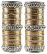Gold Crystal Bangles And Bracelets