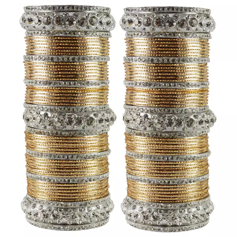 Gold Crystal Bangles And Bracelets