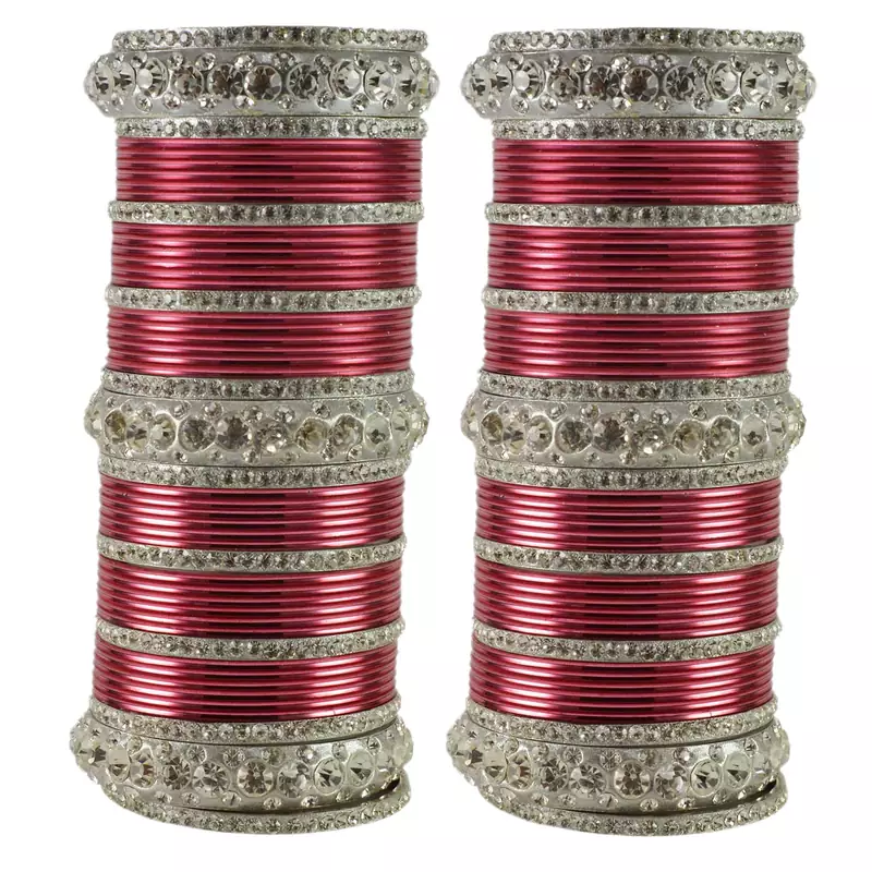 Red Crystal Bangles And Bracelets