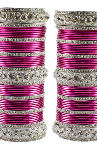 Pink Crystal Bangles And Bracelets