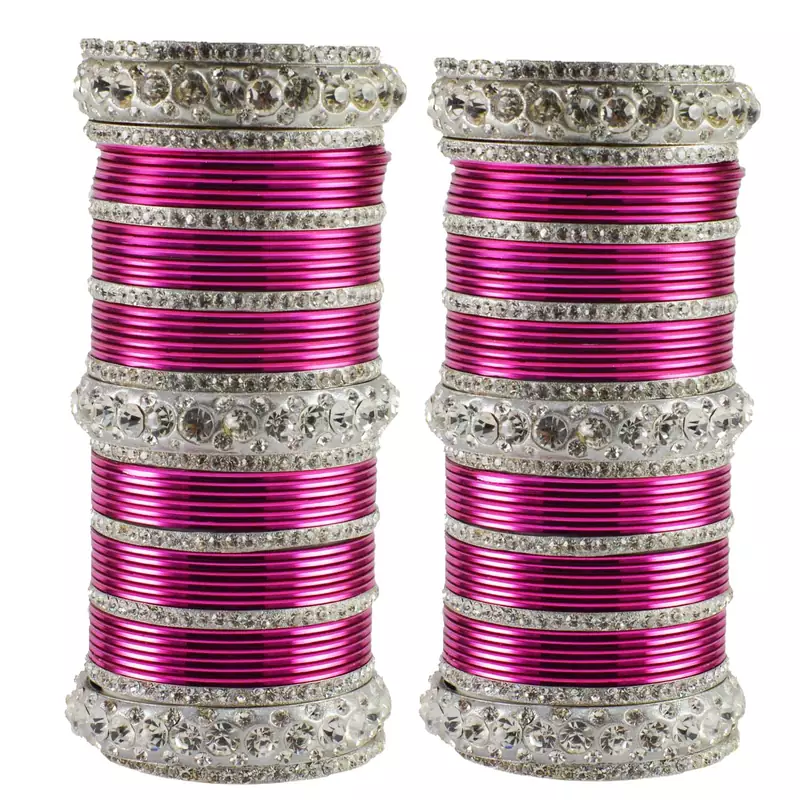 Pink Crystal Bangles And Bracelets