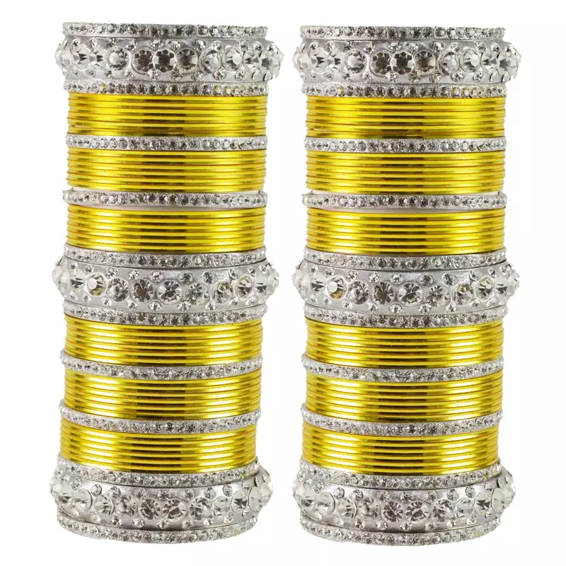 Yellow Crystal Bangles And Bracelets