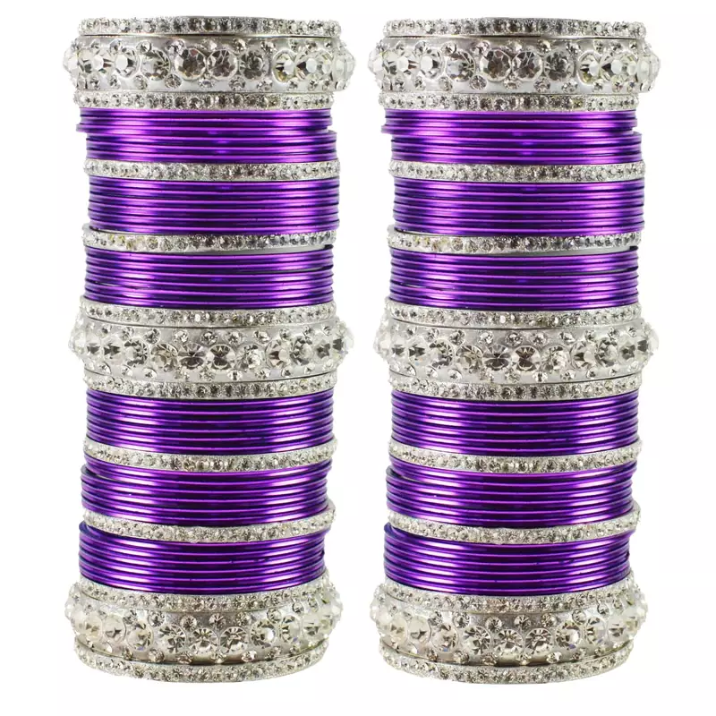 Purple Crystal Bangles And Bracelets