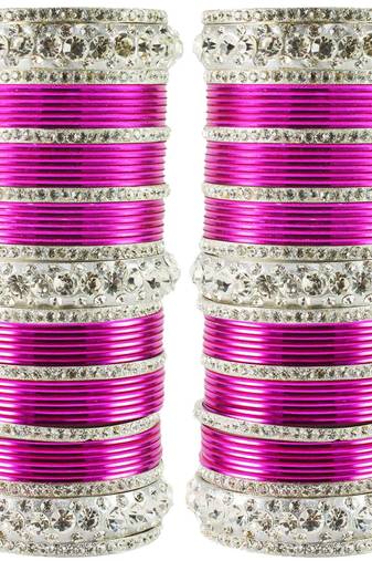 Pink Crystal Bangles And Bracelets