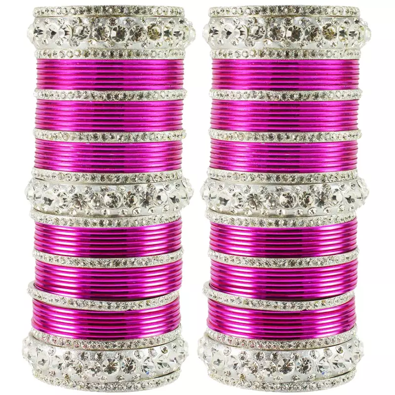 Pink Crystal Bangles And Bracelets