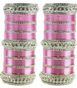 Pink Crystal Bangles And Bracelets