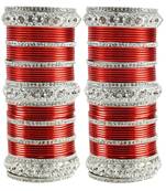 Red Crystal Bangles And Bracelets