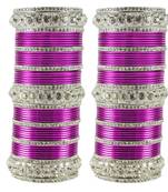 Purple Crystal Bangles And Bracelets