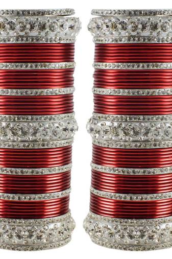 Red Crystal Bangles And Bracelets