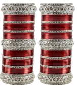 Red Crystal Bangles And Bracelets