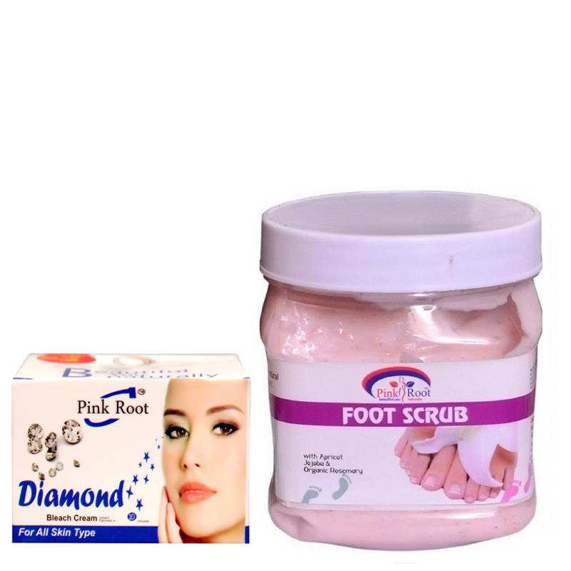 500gm Foot Scrub With Diamond Bleach PINK ROOT 3251298