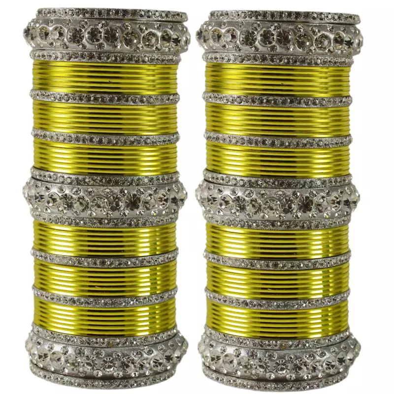 Yellow Crystal Bangles And Bracelets