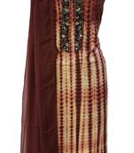 Designer Tie & Dye Pop Maroon Suit Set
