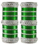 Green Crystal Bangles And Bracelets