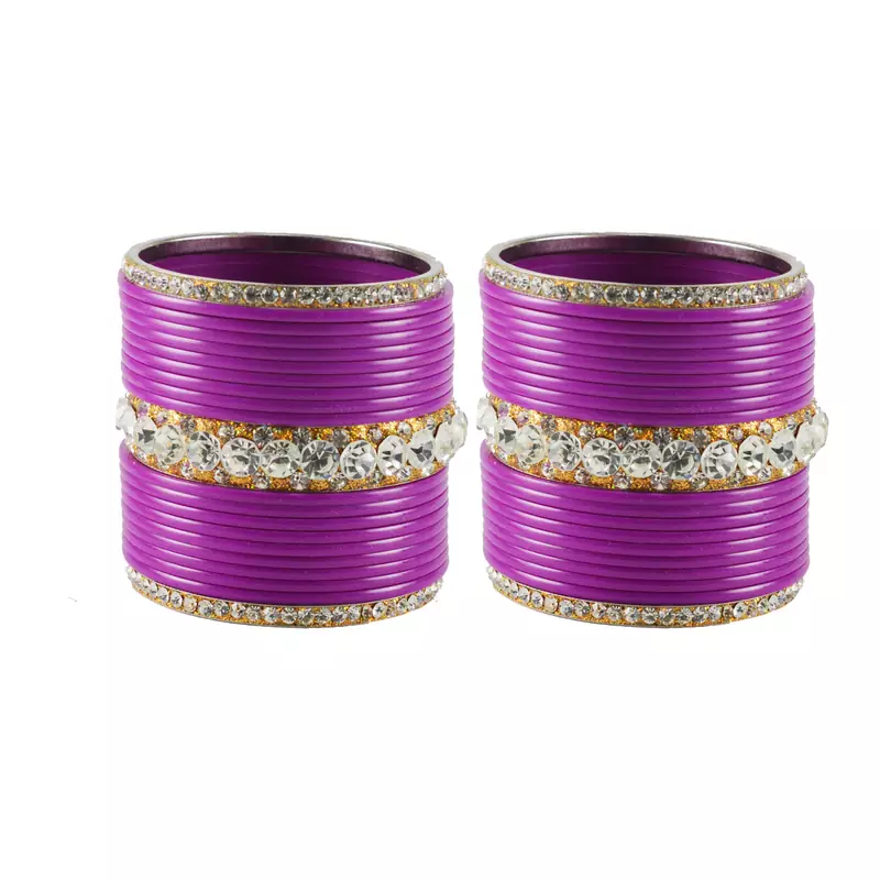Purple Crystal Bangles And Bracelets