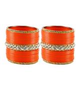 Orange Crystal Bangles And Bracelets
