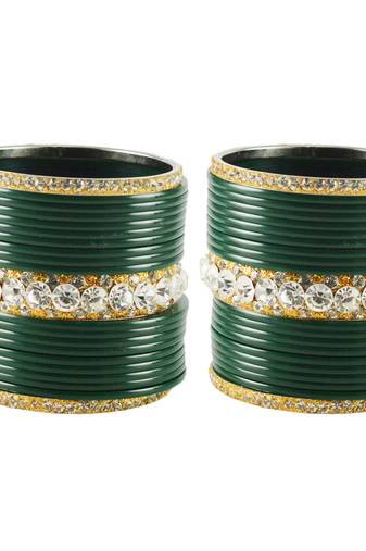 Green Crystal Bangles And Bracelets