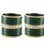Green Crystal Bangles And Bracelets