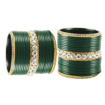 Green Crystal Bangles And Bracelets 2