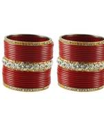 Maroon Crystal Bangles And Bracelets