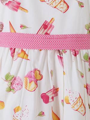 Pink printed cotton kids-frocks 3