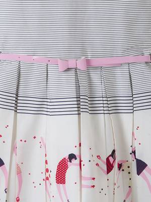 Pink printed cotton kids-frocks 3