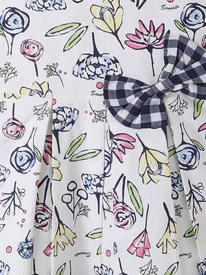 Pink printed cotton kids-frocks 3