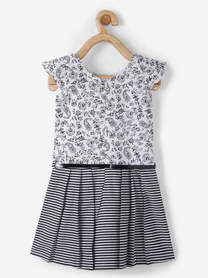 Black printed cotton kids-frocks 2