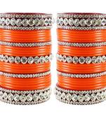 Orange Crystal Bangles And Bracelets