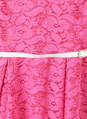Pink printed satin kids-frocks 3