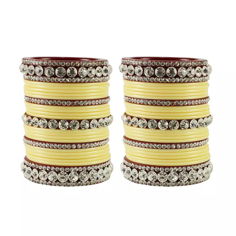 White Crystal Bangles And Bracelets