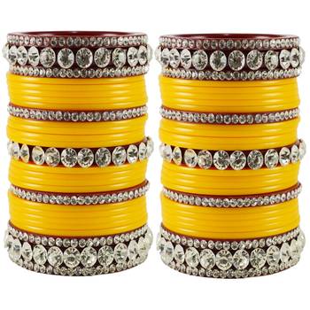 Yellow Crystal Bangles And Bracelets 1