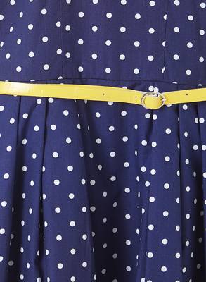 Blue printed cotton kids-frocks 3