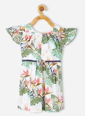 Multicolor printed cotton kids-frocks 2